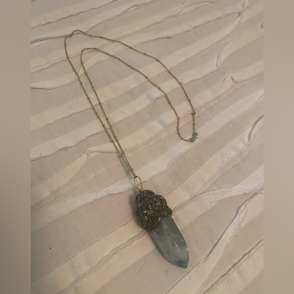 Green Crystal Statement Necklace